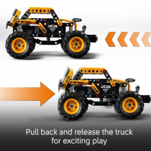 LEGO Technic Monster Jam DIGatron Pull-Back Monster Truck Building Toy 42199 Perspective: left
