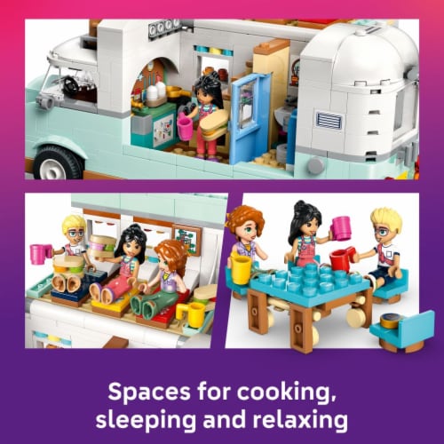 LEGO Friends Friendship Camper Van Adventure Building Set 42663 Perspective: left