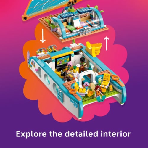 LEGO Friends Travel Boat Adventure Building Toy 42664 Perspective: left