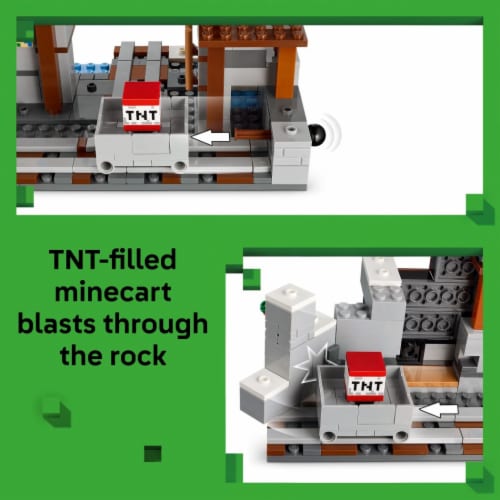 LEGO Minecraft The Pickaxe Mine Kids Toy 21277 Perspective: left