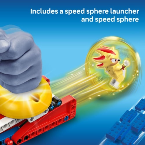 LEGO Sonic the Hedgehog Super Shadow vs. Biolizard Building Toy for Kids 77003 Perspective: left