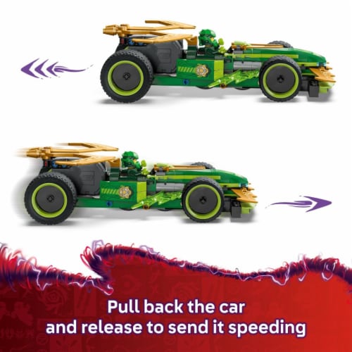 LEGO NINJAGO Lloyd's Pull-Back Race Car Building Toy 71828 Perspective: left