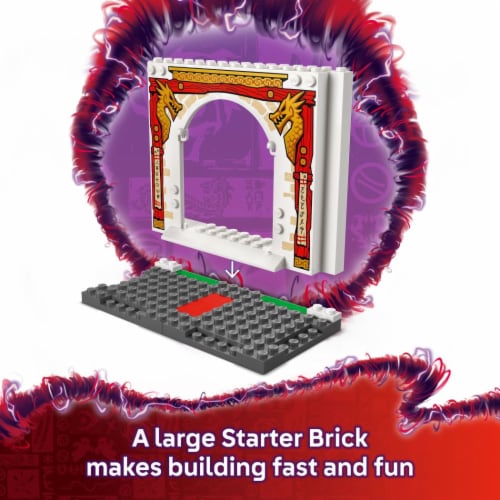 LEGO NINJAGO Ninja Spinjitzu Temple Building Toy 71831 Perspective: left