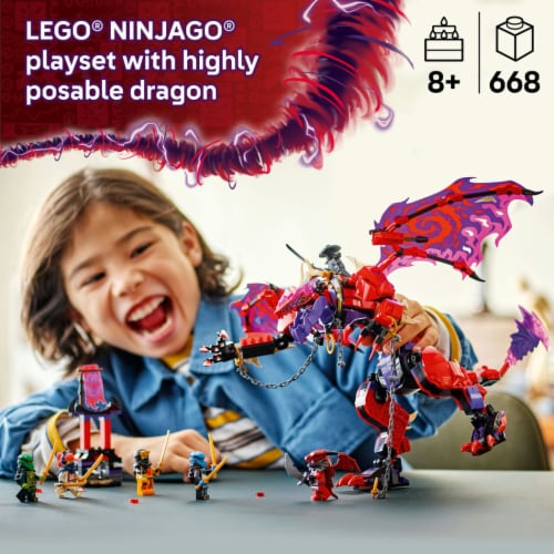 LEGO® 71832 Ninjago® Thunderfang Dragon of Chaos Building Set Perspective: left