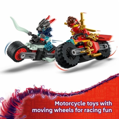 LEGO NINJAGO Kai's Motorcycle Speed Race Kids Toy 71838 Perspective: left
