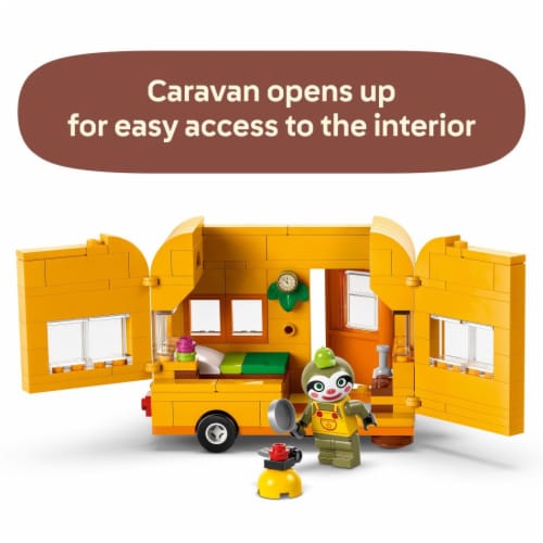 LEGO Animal Crossing Leif's Caravan & Garden Shop Building Toy 77054 Perspective: left