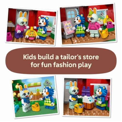 LEGO Animal Crossing Able Sisters Clothing Shop Building Toy 77055 Perspective: left