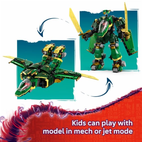 LEGO NINJAGO Lloyd's Jet Mech Building Toy 71845 Perspective: left