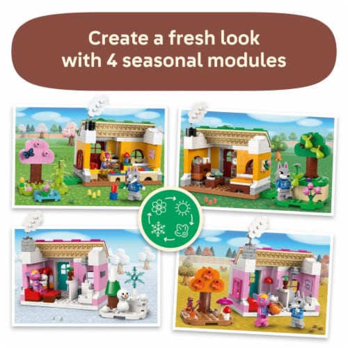 LEGO Animal Crossing Creative Houses: Seasons of Fun 77057 Perspective: left