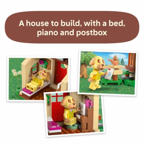 LEGO Animal Crossing Goldie’s Cozy House Kids Toy 77058 Perspective: left