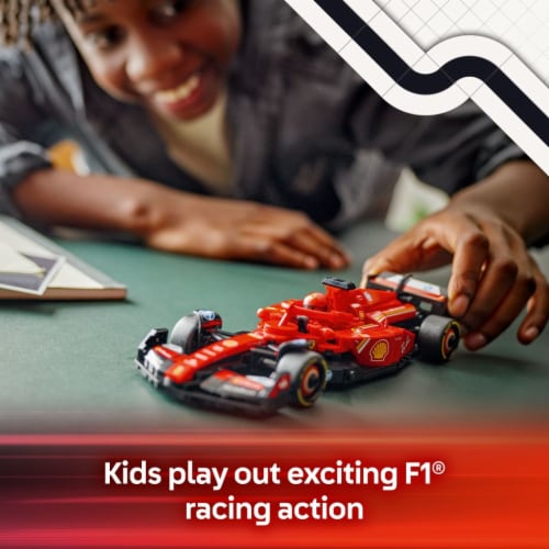 LEGO® Speed Champions Ferrari SF-24 F1 Race Car Toy 77242 Building Set Perspective: left