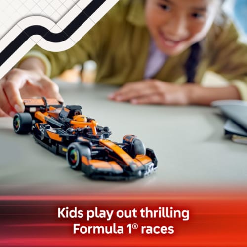 LEGO® Speed Champions McLaren F1 Team MCL38 Race Car Toy 77251 Building Set Perspective: left