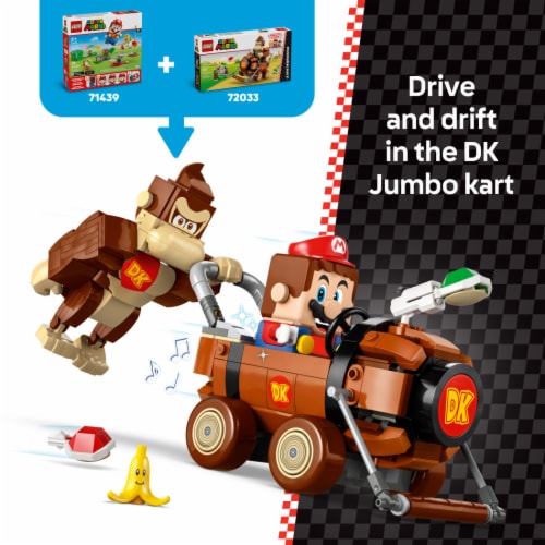 LEGO Super Mario: Mario Kart Donkey Kong & DK Jumbo Building Toy 72033 Perspective: left