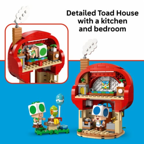LEGO Super Mario Party at Toad’s House Kids Toy 72041 Perspective: left