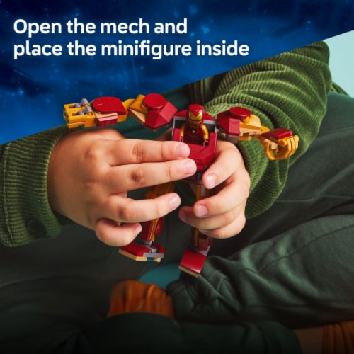 LEGO Marvel Iron Man Mech vs. Ultron Building Toy Set 76307 Perspective: left