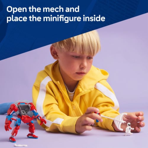 LEGO Marvel Spider-Man Mech vs. Anti-Venom Building Toy Set 76308 Perspective: left
