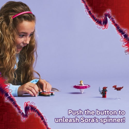 LEGO NINJAGO Sora's Dragon Spinjitzu Spinner Building Toy 71824 Perspective: left