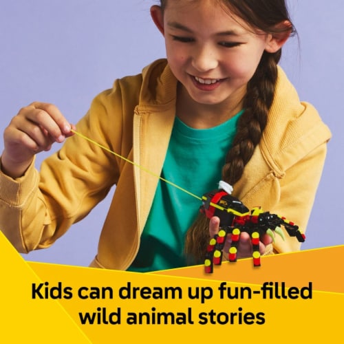 LEGO Creator 3 in 1 Wild Animals Surprising Spider Building Toy 31159 Perspective: left