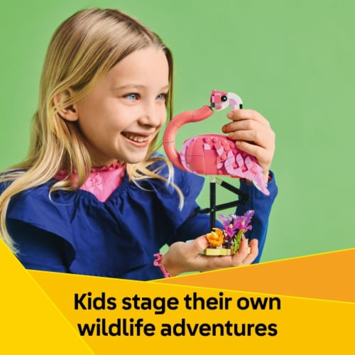 LEGO® Creator 3 in 1 Wild Animals: Pink Flamingo 31170 Building Set Perspective: left