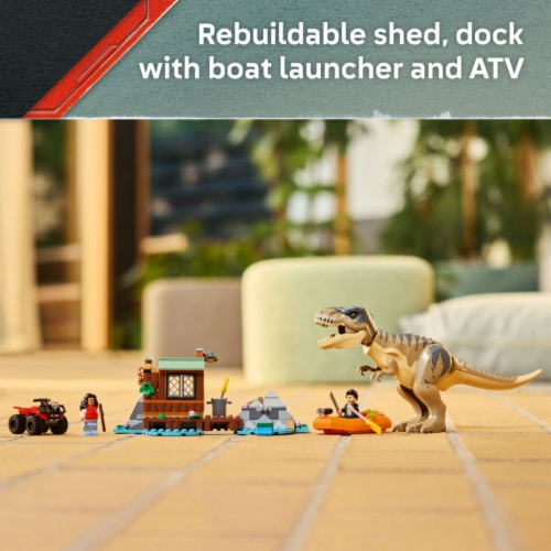 LEGO Jurassic World T. rex River Escape 76975 Perspective: left