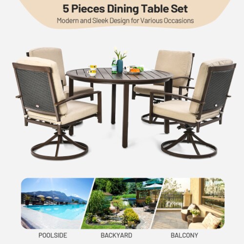 Gymax 5 sales piece dining set