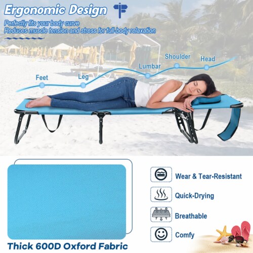 Gymax beach lounge chair 2025