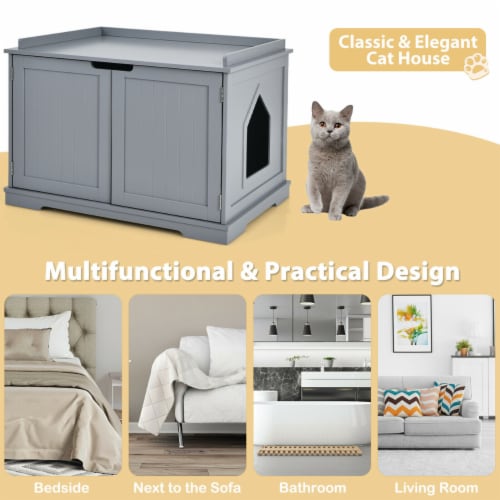 Pet house litter box top