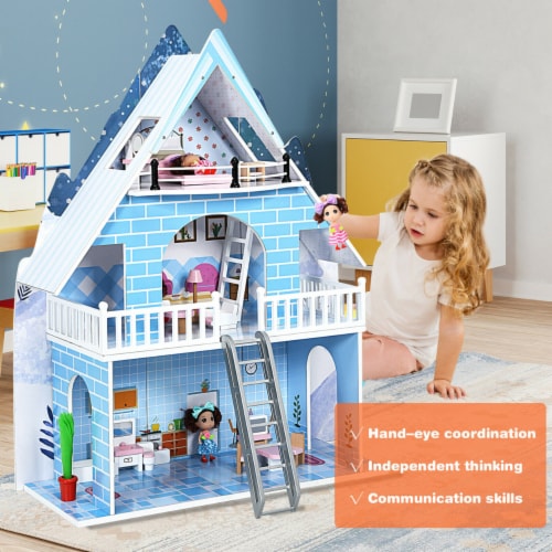 Hape Little Room Pretend Play 3 Story Wood Doll House & Furniture for Age 3  & Up, 1 Piece - Kroger