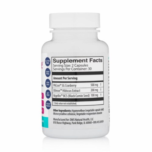Just Thrive® UT123 Dietary Supplement Capsules Perspective: left