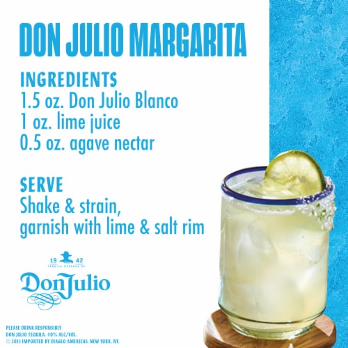 Don Julio Blanco Tequila Perspective: left