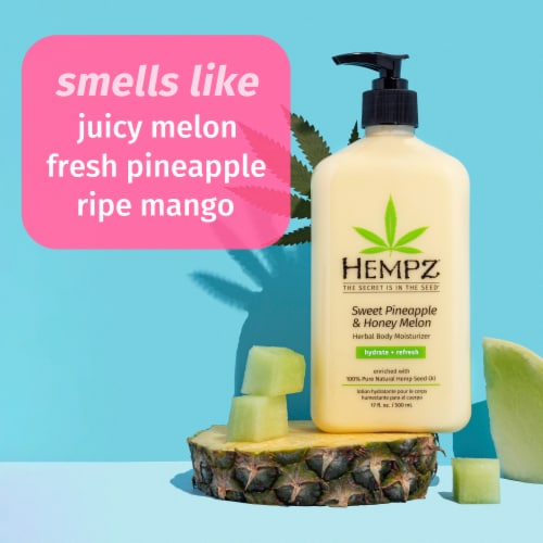 Hempz Sweet Pineapple & Honey Melon Herbal Body Moisturizer Perspective: left