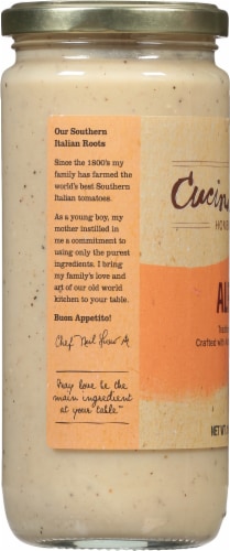 Cucina Antica® Alfredo Premium Pasta Sauce Perspective: left