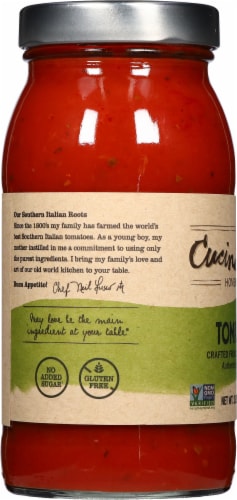 Cucina Antica® Tomato Basil Sauce Perspective: left