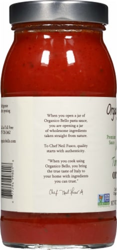 Organico Bello® Tomato Basil Pasta Sauce Perspective: left