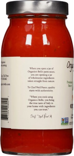 Organico Bello Organic Marinara Pasta Sauce Perspective: left