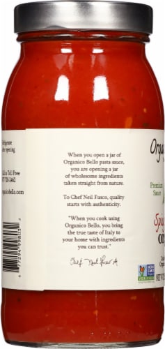 Organico Bello Organic Spicy Marinara Pasta Sauce Perspective: left