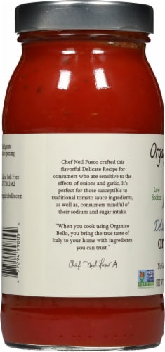 Organico Bello® Delicate Recipe™ Organic Pasta Sauce Perspective: left