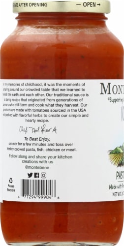 Monte Bene Vodka Pasta Sauce Perspective: left