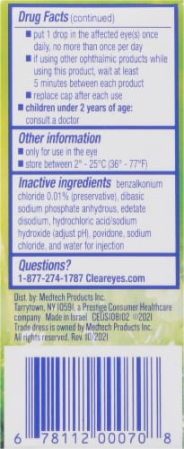 Clear Eyes® Itch Relief Eye Drops Perspective: left