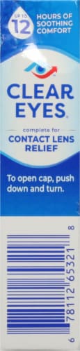 Clear Eyes® Contact Lens Multi Action Relief Eye Drops Perspective: left