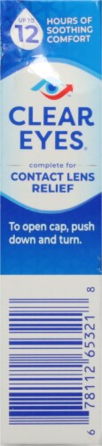 Clear Eyes® Contact Lens Multi Action Relief Eye Drops Perspective: left