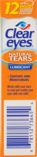 Clear Eyes® Natural Tears Lubricant Eye Drops Perspective: left