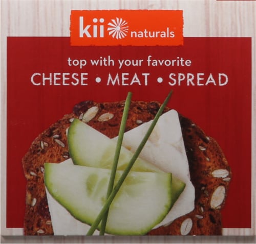 Kii Naturals Artisan Crisps Cranberry Pumpkin Seed Perspective: left