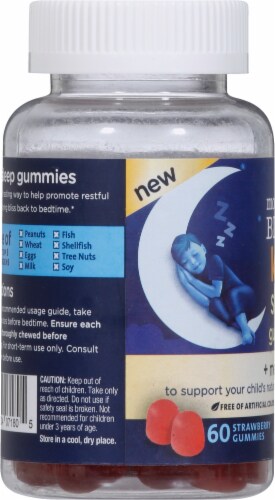 Mommy's Bliss® Kids Sleep Strawberry Gummies Perspective: left