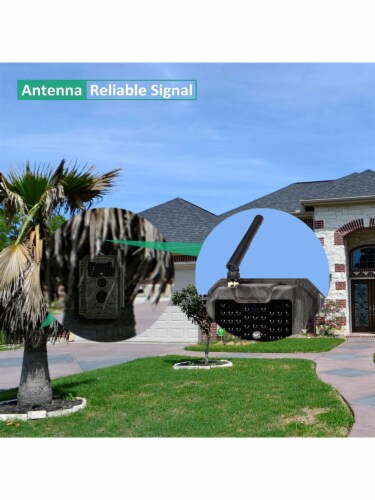 GardePro E6 Camo WiFi 24MP 1296P Outdoor Trail and Game Camera Perspective: left