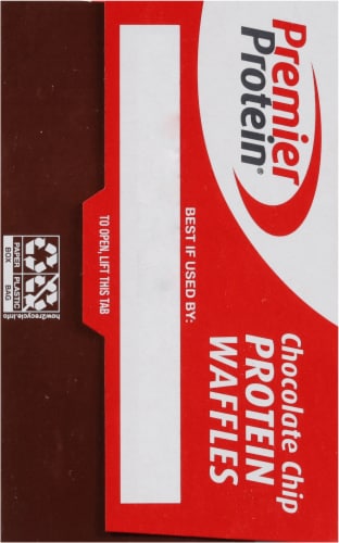 Premier Protein® Frozen Chocolate Chip Protein Waffles Perspective: left