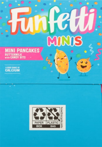 Pillsbury Funfetti® Mini Frozen Pancakes Perspective: left