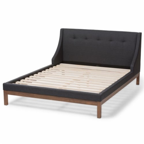 Baxton studio louvain upholstered sales platform bed