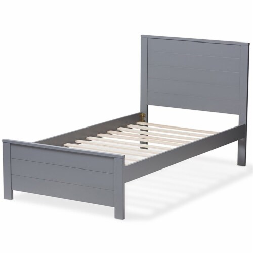 Baxton Studio Catalina Twin Platform Panel Bed in Gray, 1 Fred Meyer