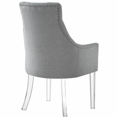 Brika Home Dining Chair in Light Gray (Set of 2) Perspective: left